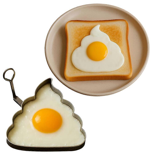 (Poops)Middle Finger Egg Mold Funny DIY Fired Egg Mold Unique Kitchen Prank Gifts for Egg Lovers