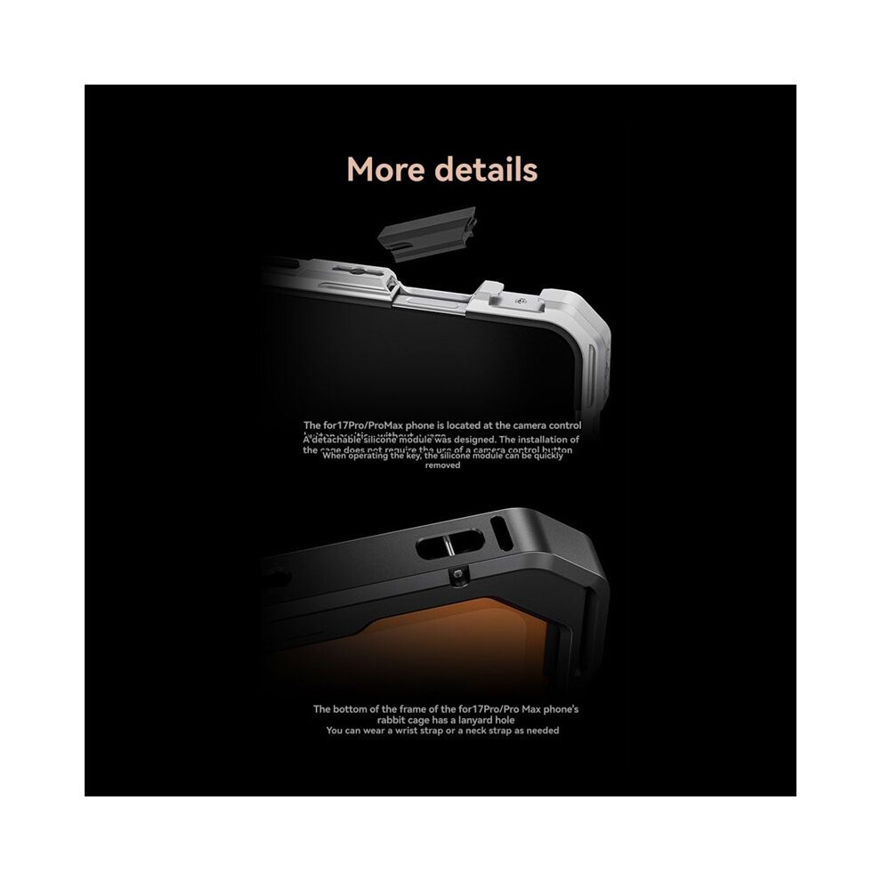 For 17 Pro Metal Rabbit Cage Quick Release Video Rig Phone Stabilizer Cage Expansion Accessories 6033249208153