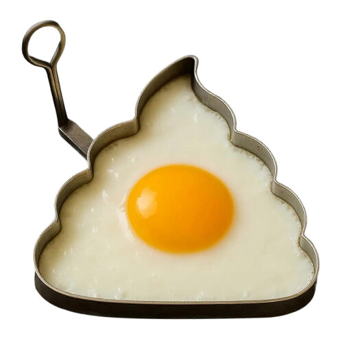 (Poops)Middle Finger Egg Mold Funny DIY Fired Egg Mold Unique Kitchen Prank Gifts for Egg Lovers 1