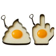 (Middle Finger) Middle Finger Egg Mold Funny DIY Fired Egg Mold Unique Kitchen Prank Gifts for Egg Lovers