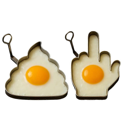 (Middle Finger) Middle Finger Egg Mold Funny DIY Fired Egg Mold Unique Kitchen Prank Gifts for Egg Lovers