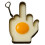 (Middle Finger) Middle Finger Egg Mold Funny DIY Fired Egg Mold Unique Kitchen Prank Gifts for Egg Lovers 2