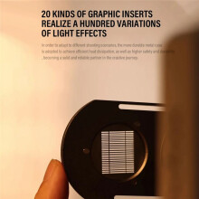 Flash Spotlight Focusing Projection Photography Spotlight Kit with 20PCS Insert for Bowens Mount
