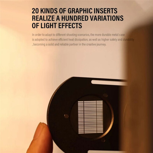 Flash Spotlight Focusing Projection Photography Spotlight Kit with 20PCS  Insert for  Bowens Mount