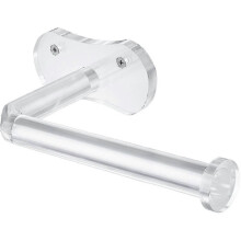 Toilet Paper Roll Holder Wall Mount Acrylic Clear Tp Holder with Hardware