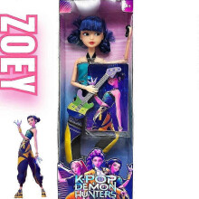 (Blue) 3X Kpop Demon Hunters New Girl Group High Appearance Rubber Doll Joint Movable Doll Children's Birthday Surprise Gift