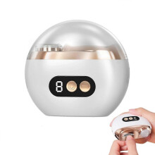 (White) Bebuyby Electric Nail Clippers for Thick Nails Safety Automatic Electric Nail Clippers for Caregivers