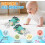 (Orange) Dancing Octopus Toy Electric Crawling Toy Interactive Playing Supplies 2