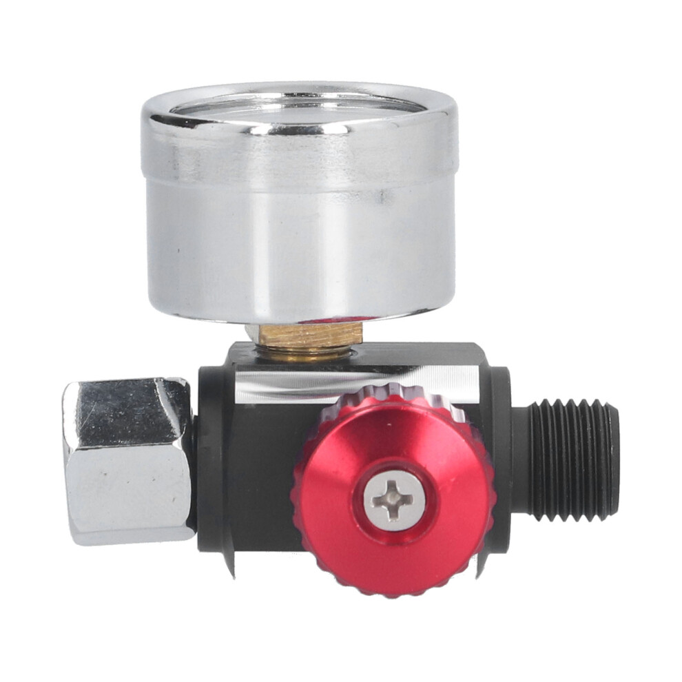 Alloy Air Pressure Regulator Valve 1/4In For Spray Gun 0-140 Psi 8411377002214