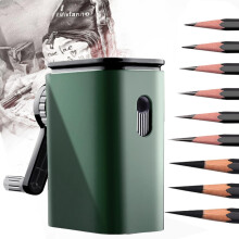 MZSX Pencil Sharpener, 9 Gears Adjustable, Hole Quality Zinc Alloy Knife Holder, Desktop Sketch Art Special Pencil Sharpener, Child Student, School,