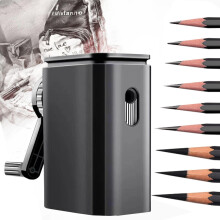 MZSX Pencil Sharpener, 9 Gears Adjustable, Hole Quality Zinc Alloy Knife Holder, Desktop Sketch Art Special Pencil Sharpener, Child Student, School,