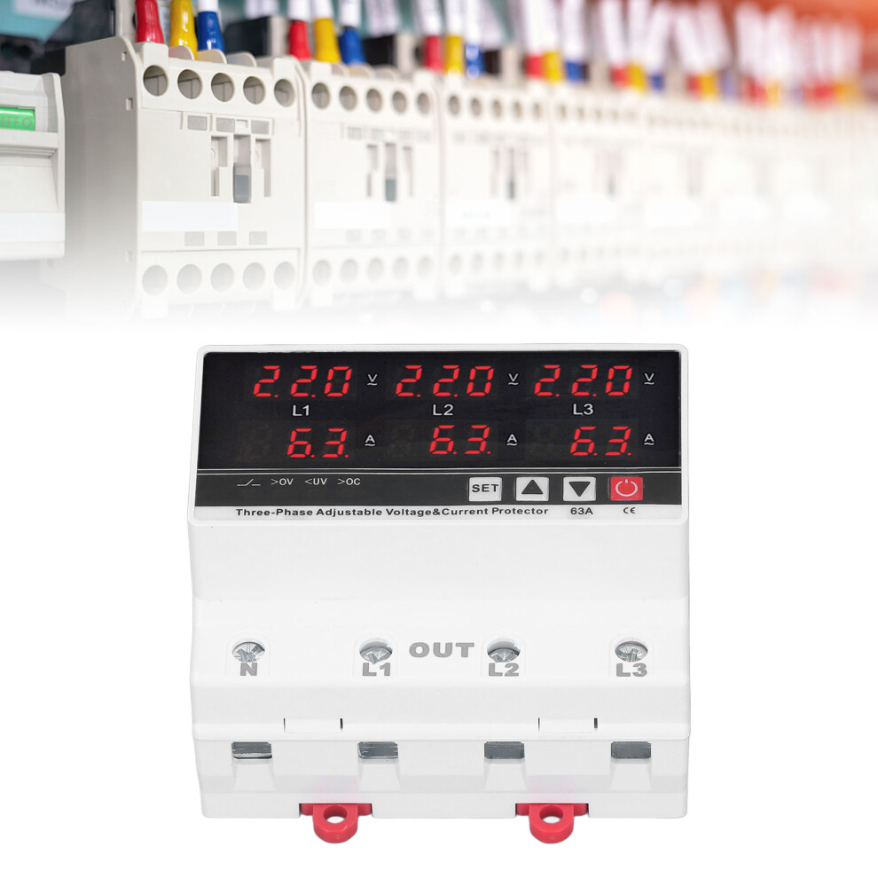Chlt 615 3-Phase Undervoltage & Overcurrent Protector 63A Ac120v-300V 9451377002455