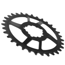 Steel 3mm Offset Narrow Wide Single Chainring for GXP, Black