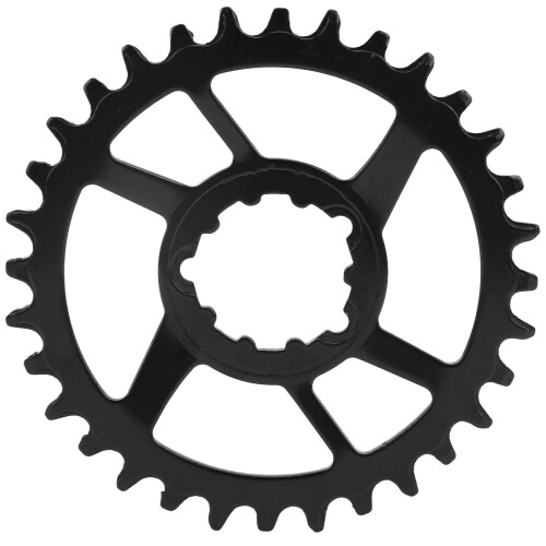 Steel 3mm Offset Narrow Wide Single Chainring for GXP, Black 1