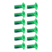 12 Stück Aluminiumstahl-Bremsscheiben-Befestigungsschrauben für Mountainbikes, 37 g