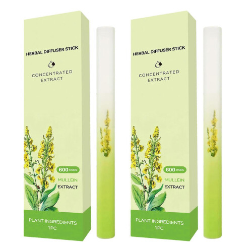 (2pcs)Portable Herbal Diffuser Pen for Fresh Breath & Lung Cleanse, Energy Boost Body Care Diffuser Stick Clear Breathing