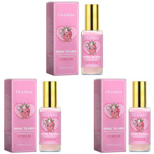 (3pcs) Pink Tears Strawberry Musk Body Mist, Sweet Refreshing Strawberry Body Milk Mist Spray, Long-Lasting Fragrance