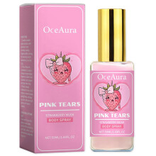 (1pc) Pink Tears Strawberry Musk Body Mist, Sweet Refreshing Strawberry Body Milk Mist Spray, Long-Lasting Fragrance