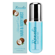 (Coconut) Coconut Vanilla Fragrance Mist for Hair & Skin, Long-lasting Scent Body Hair Spray for Women