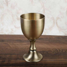 (Bronze) Classical Quality Details Creative White Wine Family Wine Glass Metal European Noble Home Decor Red