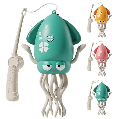 (Pink) Electric Crawling Octopus Toy with LED Lights & Music, Smart Obstacle Avoidance