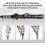 (Red) Gloryboom Telescopic Club,Retractable Golf Swing Training Aid,Golf Grip Trainer 5