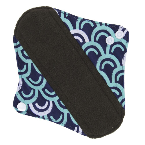 Reusable Bamboo Charcoal Menstrual Pads, Leakproof, 18x18cm 1