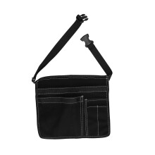 Garten- und Outdoor-Gürtelwerkzeugtasche Leichtes Oxford-Gewebe Mehrfachfach Schwarz