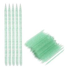 100 Stück grüner Nagelhaut-Remover, 9,5 cm Maniküre- & Pediküre-Stäbchen