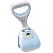 (Blue)Portable Pet Pooper Scooper With Handle Universal Fit for All Dogs for Dog Walking