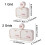 (Single Grid, Cream) No-Drill Suction Cup Wall Mounted Soaps Dish Quick Drain Design, Extends  Lifespan. Bathroom Accessories 5