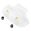 Motorcycle Speedometer Tachometer White Instruments Case Cover Accessory for  Goldwing GL1800 2001-2005 7