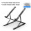 (Black) N8 Foldable Lifting Laptop Stand 1