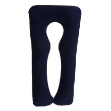 (Blue) Inflatable Pregnancy Pillow U Shape Sleeping Support Pillow For Pregnant Women Cozy Bump Maternity Pillow Full Body Side Sleeper