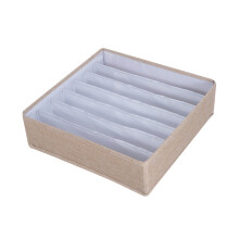 (Yellow) Drawer Underwear Storage Box Dormitory Folding Underwear Sorting Box Wardrobe Storage Cloth Art Sub-packing Box