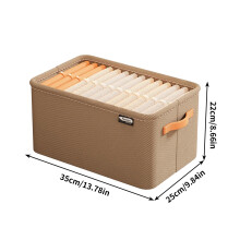 (D) Trouser Storage Artifact Household Wardrobe Layered Clothes Grids Finishing Box Clothes Storage Basket Folding Storage Box