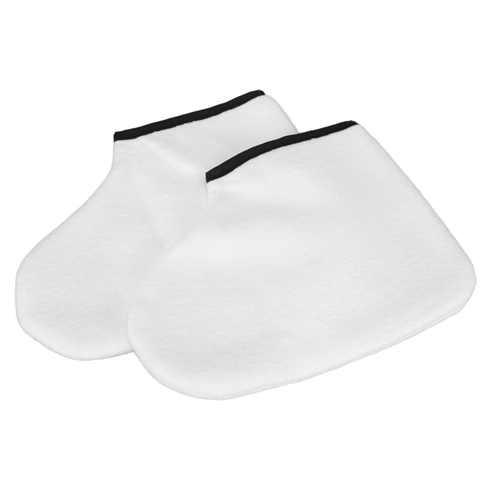 White Comfortable Paraffin Wax Booties For Home Spa And Moisture Absorption