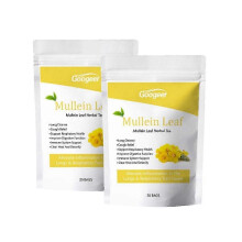 (40pcs) Mullein Leaf Tea Bags Herbal Lung Cleansing Breathing Cough Relieve Tea