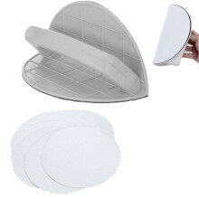 (10pcs Sandpaper, 180 Grit) Semi-Circular Corner Sander, Self-Adhesive Sandpaper Kit for Drywall Wall Paint, Angle Grinding Sanding Tool