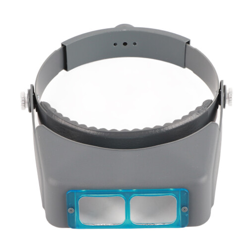 Comfortable to Wear Headband Magnifier, Hands Free Binocular Loupe with Tilted Visor Function, Replaceable Lenses for Flexible Use, Optical Glass 2