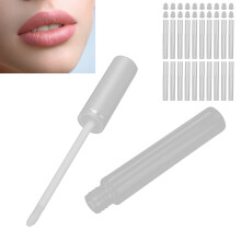 20pcs 3ml Reusable Clear Plastic Lip Gloss & Lipstick Tubes for DIY Lip Balm