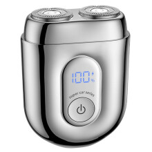 (Silver) Cordless Barbers Foil Shavers Noise-Free Professional Foils Shaver for Men