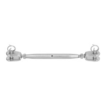 Edelstahl-Seilgeländer-Set M12 Spannschnur- und Augfeder mit Haken