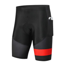 (XL,Red)Men's Cycling Shorts with Seat Padding Breathable Quick-Drying Shockproof Shorts