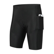 (M,Pure Black)Men's Cycling Shorts with Seat Padding Breathable Quick-Drying Shockproof Shorts