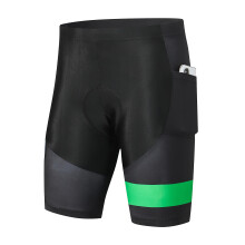 (S,Green)Men's Cycling Shorts with Seat Padding Breathable Quick-Drying Shockproof Shorts