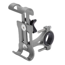 360 Rotatable Aluminum Alloy Bicycle Phone Holder for 3.5-6.5in Smartphones