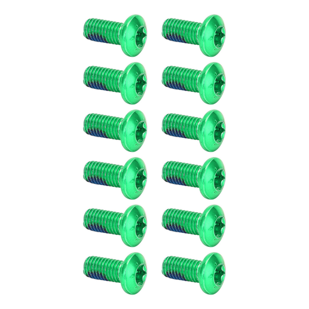 12Pcs Alloy Steel Mountain Bike Disc Brake Rotor Bolts Screws 9341377012908
