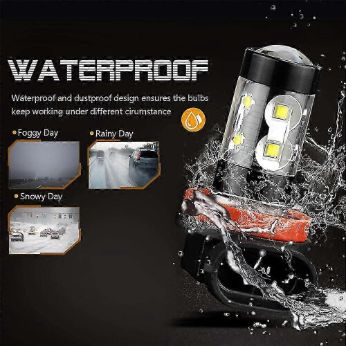 (H8-50w) 2-Pack H11 LED Headlight Bulbs Super Bright Bulbs Kit White 6000K High or Low Beam 1