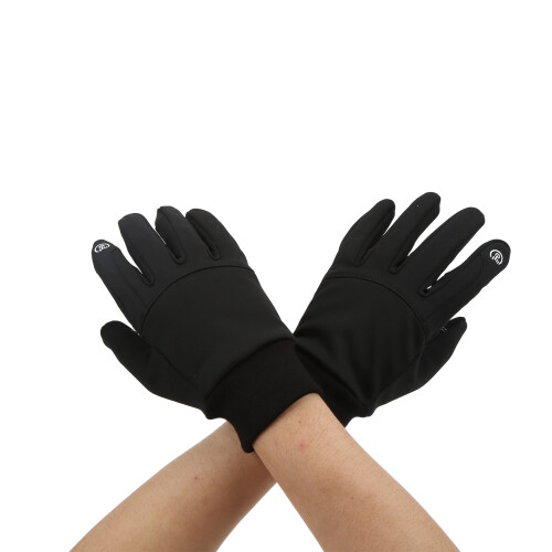 Winter-Touchscreen-Sporthandschuhe, winddicht, weich, rutschfest, schwarz 2